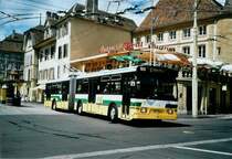 TN Neuch�tel Nr. 165 FBW/Hess Gelenktrolleybus am 2. August 2008 Neuch�tel, Place Pury