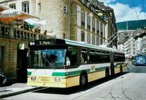 TN Neuch�tel Nr. 164 FBW/Hess Gelenktrolleybus am 2. August 2008 Neuch�tel, Place Pury