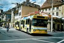 TN Neuch�tel Nr. 108 NAW/Hess Gelenktrolleybus am 2. August 2008 Neuch�tel, Place Pury