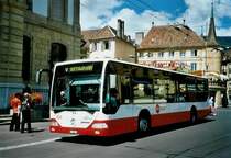 VR La Chaux-de-Fonds Nr. 232/NE 20'232 Mercedes Citaro am 2. August 2008 Neuch�tel, Place Pury