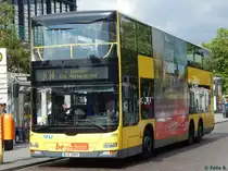 MAN Lion's City DD der BVG in Berlin am 24.08.2015