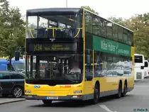 MAN Lion's City DD der BVG in Berlin am 24.08.2015