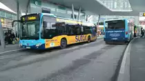 Ein Mercedes-Benz Citaro 2 auf der Linie 1 der Stadtwerke Passau am ZOB.