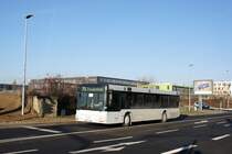 Bus Mainz: MAN NÜ vom Busunternehmen Wink Touristik GmbH, unterwegs im Auftrag des Omnibusverkehr Rhein-Nahe (ORN) / Rhein-Nahe-Bus. Aufgenommen im Januar 2017 in der Nähe der Haltestelle  Hochschule Mainz  in Mainz.