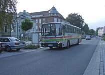 Jelcz der PKS Zielona Gora am 04.09.2008 an der Haltestelle Guben, Berliner Stra�e