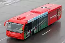 Flughafenbus Cobus 3000 Bus Nr.47 am Flughafen Zürich 20.1.2017