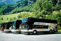 Lathion, Sion Nr. 34/VS 24'940 Van Hool am 3. August 2008 Leukerbad, Carparkplatz