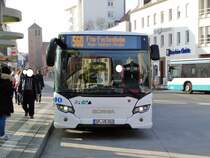 Nagelneuer BRH ViaBus Scania Citywide G am 15.02.17 in Hanau Freiheitsplatz