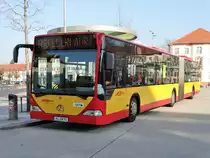 HSB Mercedes Benz Citaro 1 G Wagen 91 am 15.02.17 in Hanau Freiheitsplatz