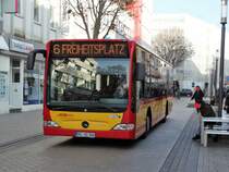 HSB Mercedes Benz Citaro 1 Facelift Wagen 36 am 15.02.17 in Hanau Marktplatz