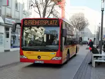 HSB Mercedes Benz Citaro 1 Facelift Wagen 36 am 15.02.17 in Hanau Marktplatz