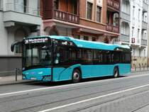 VGF/ICB Solaris Urbino 12 Wagen 212 am 18.02.17 in Frankfurt am Main
