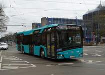 VGF/ICB Solaris Urbino 12 Wagen 216 am 18.02.17 in Frankfurt am Main