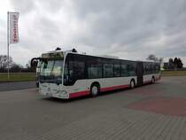 Schäfer Reisen Mercedes Benz Citaro 1 G am 23.03.17 in Erlensee auf einen Parkplatz