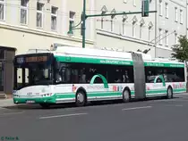 Solaris Trollino 18 der Barnimer Busgesellschaft in Eberswalde am 09.06.2016