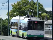 Solaris Trollino 18 der Barnimer Busgesellschaft in Eberswalde am 09.06.2016