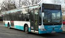 Stadtverkehr Maintal Mercedes Benz Citaro 1 Facelift am 25.02.17 am Maintalbad