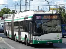 Solaris Trollino 18 der Barnimer Busgesellschaft in Eberswalde am 09.06.2016