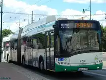 Solaris Trollino 18 der Barnimer Busgesellschaft in Eberswalde am 09.06.2016