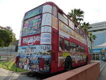 17.01.2017,Doppelstockbus auf Tenerife.