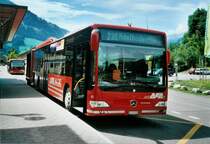 AFA Adelboden Nr. 95/BE 424'392 Mercedes Citaro am 4. August 2008 Frutigen, Bahnhof