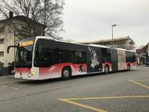 BGU C2 Gelenkbus Nr. 8 am 3.3.17 beim Bhf Sd.