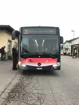 Front des C2 NGT Nr. 30 mit Baloise Bank SoBa Vollwerbung am 3.3.17 beim Bhf Süd.