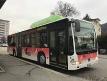 BGU Citaro Facelift Nr. 22 am 3.3.17 beim Bhf Grenchen Süd.
