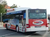 MAN Lion's City CNG der Stadtwerke Greifswald in Greifswald am 16.09.2016