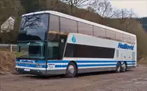 VanHool T 927 abgestellt auf einem parkplatz nahe Wiltz (L) 03.03.2017.