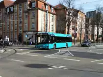 VGF/ICB Solaris Urbino 12 Wagen 216 am 04.03.17 in Frankfurt am Main