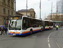 ESWE Verkehr Mercedes Benz Citaro 2 G Wagen 342 am 04.03.17 als Arena Linie zum Mainz 05 Fußballspiel