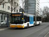 MVG MAN Lions City G Wagen 757 am 04.03.17 auf der Linie 68 in Mainz
