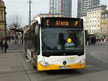 MVG Mercedes Benz Citaro 2 G Wagen 917 am 04.03.17 als Arena Linie zum Mainz 05 Fußballspiel