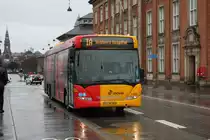 Scania Stadtbus Wagen 1154 von Trafikselskabet Movia auf der Linie 1 A am Hauptbahnhof Kopenhagen am 5.3.2017.