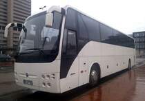 Temsa Reisebus in Warteposition am alten ZOB in Hannover. Aufnahme vom 22.02.2016