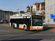 BSU - Mercedes Citaro Nr.96 SO 172096 unterwegs auf der Linie 4 in Solothurn am 25.02.2017