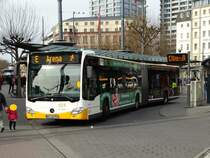 MVG Mercedes Benz Citaro 2 G Wagen 924 am 04.03.17 als Arena Linie zum Mainz 05 Fußballspiel