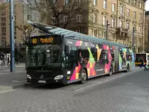 MVG Mercedes Benz Citaro 2 G Wagen 927 Stadtwerke Vollwerbung am 04.03.17 in Mainz Hbf