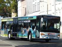 Setra 415 NF der Verkehrsbetrieb Greifswald-Land GmbH in Greifswald am 16.09.2016