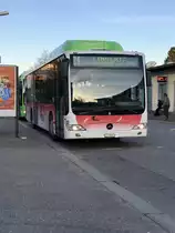 Citaro Nr. 22 am 10.3.17 beim Bhf Süd am warten auf die Abfahrtszeit.