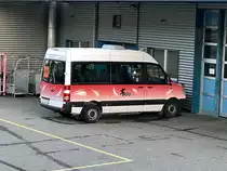 BGU Sprinter Nr. 5 am 10.3.17 hinter der Garage parkiert.