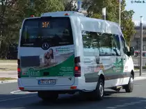Mercedes Sprinter der Verkehrsbetrieb Greifswald-Land GmbH in Greifswald am 16.09.2016