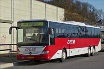 NJ 7787 Mercedes Benz Integro des CFL legt vor dem nächsten Einsatz eine kurze Pause in Ettelbrück ein.   11.03.2017 