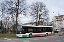 Bus Chemnitz: Mercedes-Benz Citaro C2 LE � der Regiobus Mittelsachsen GmbH, aufgenommen im M�rz 2017 am Omnibusbahnhof in Chemnitz.
