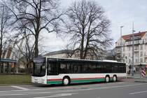 Bus Chemnitz: MAN Lion's City �LL der Regiobus Mittelsachsen GmbH, aufgenommen im M�rz 2017 am Omnibusbahnhof in Chemnitz.