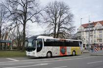 Bus Chemnitz: MAN Lion's Regio der RVE (Regionalverkehr Erzgebirge GmbH), aufgenommen im März 2017 am Omnibusbahnhof in Chemnitz. 