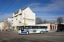 Bus Chemnitz: MAN ÜL der RVE (Regionalverkehr Erzgebirge GmbH), aufgenommen im März 2017 am Omnibusbahnhof in Chemnitz.