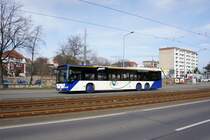 Stadtbus Gotha: Mercedes-Benz Citaro Facelift L (Wagennummer 134) des Omnibusbetriebes Wolfgang Steinbrück, aufgenommen im März 2017 im Stadtgebiet von Gotha.
