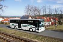 Mercedes-Benz Integro vom Omnibusbetrieb Herrmann, aufgenommen im März 2017 in Bad Tabarz / Landkreis Gotha (bis 9. März 2017: Tabarz / Thüringer Wald).